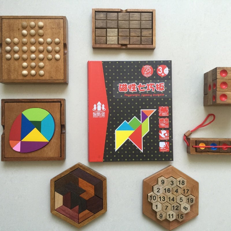 Yi Zi'S Wooden Alien Building Blocks Single Aristocrat Huarong Road Tacto Tacto Adult Unlocked Toys - Image 5